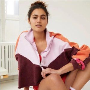 Free people Split Second Half Zip Pullover